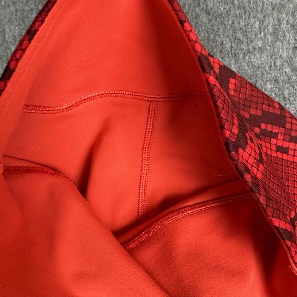 Lululemon Pants Women 4 Red Wunder Under Pant Reversible Yoga Train Luon Legging - Picture 3 of 9